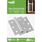 National Hardware 3'' Square Corner Zinc Screen Door Hinge, 2PK N115-519 - alternate 2