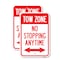 Signmission No Stopping Anytime with Bi-Directional Arrow, 18'' X 24'' 2 Signs, Heavy Gauge Aluminum, 2PK A-1824-2PACK-23579 - alternate 1