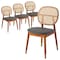 Leisuremod Holbeck Dining Chair with Upholstered Leather Seat and Beech Wood Legs, Grey, 4PK HC18GR4 - alternate 1