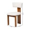 Baxton Studio Kyren Modern Cream Boucle 2-Piece Dining Chair Set 256-2PC-13792-ZORO - alternate 7