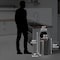 Hls Commercial 8 gal Round Indoor Metal Can, Silver, Touchless Sensor Lid, Stainless Steel, 11.6 in HLS08RB - alternate 4
