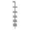 Homeroots 72" Gray Metal Five Tier Bookcase 489804 - alternate 8