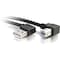 C2G 10ft Right Angle USB A to USB B Cable - USB A to B Cable - USB 2.0 - Black - M/M 28111 - alternate 1