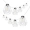 Jonathan Y 10-Light Indoor/Outdoor 10 ft. Contemporary Transitional LED G40 Diamond Cage String Lights, White JYL8705B - alternate 7