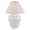 Homeroots 23" Red and White Ceramic Urn Table Lamp With White Cone Shade 546121 - alternate 7