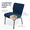 Flash Furniture Hercules Church Chair, Blue Back, 21-1/4 in W 25" L 33" H, Fabric Seat FD-CH0221-4-SV-NB24-BAS-GG - alternate 10