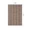 World Rug Gallery Bohemian Stripe Lines Shag Area Rug 4 ft x 6 ft Beige WR128BEIGE4X6 - alternate 9