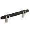 Amerock London 3-3/4 in 96 mm Center-to-Center Black Bronze/Satin Nickel Cabinet Pull BP36648BBRG10 - alternate 1
