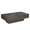 Homeroots 59" Dark Gray Solid Wood Solid Coffee Table 565306 - alternate 1
