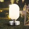 Jonathan Y Eli 8" Modern Minimalist Iron Rechargeable Integrated Portable LED Table Lamp, Nickel/White JYL7111B - alternate 10