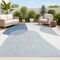Jonathan Y Zia Modern Geometric Organic Shapes Cream/Navy 3 ft. x 5 ft. Indoor/Outdoor Area Rug TSN306B-3 - alternate 1