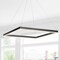Jonathan Y Nero 23.63" Square Contemporary Modern Metal Integrated LED Pendant Light, Black JYL7105A - alternate 11