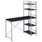Homeroots 47" Black and Silver Computer Desk 285414 - alternate 1