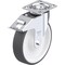 Blickle Swivel Plate Caster, PU, 8", Brake LE-POTH 200K-14-FI - alternate 1