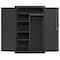 Sandusky Lee Heavy Duty Welded Steel Combination Cabinet, 46x24x72, Black EACR462472-09 - alternate 1