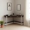 Homeroots 42" Dark Brown and Silver Corner Computer Desk 333555 - alternate 5