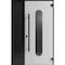 Vdomdoors Front Exterior Aluminum Door Ronex0521 Black Prehung Entry Steel Metal Modern Painted W36+12xH80 RONEX0521EXD-BLK-W36+12xH80-RH-I - alternate 1
