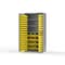 Strong Hold 14 GA Bin Cabinet with 3 Shelves No Legs - 36 In W. x 75 In. H x 24 In. D - 106 Yellow Bins 36-BBS-243-106Y-NL-L - alternate 3