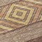 Homeroots 8' Brown Wheat And Copper Round Southwestern Washable Indoor Outdoor Area Rug 613893 - alternate 7