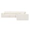 Homeroots 116" Beige Fabric Modular Sleeper Sofa 568303 - alternate 12