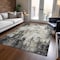 Homeroots 5' X 8' Black Ivory And Beige Abstract Washable Indoor Outdoor Area Rug 612305 - alternate 8