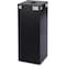 Safco 37 gal Square Recycling Bin, Open Top, Black, Steel, 1 Openings 2983BL - alternate 1