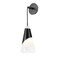 Z-Lite Aimie 1-Light Wall Sconce, 6 in W, Matte Black 828-1S-MB - alternate 1