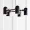 Jonathan Y Eugenio 24.5 in. Adjustable Metal LED Chandelier, Black/Brass Gold JYL6119A - alternate 11