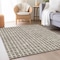 Homeroots 3' X 5' Brown Taupe And Ivory Geometric Washable Indoor Outdoor Area Rug 583270 - alternate 6
