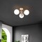 Jonathan Y Olivier 23.5" 3-Light Bohemian Farmhouse Iron/Frosted Glass LED Semi Flush Mount, White JYL7600D - alternate 10