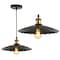 Jonathan Y Lotus 12.25" Adjustable Metal LED Pendant, Brass Gold/Black JYL9062A - alternate 10