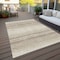 Homeroots 3' X 5' Ivory And Beige Abstract Washable Indoor Outdoor Area Rug 599970 - alternate 7
