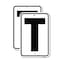 Signmission Sign with Letter T, 18'' X 24'' 2 Signs, Heavy Gauge Aluminum, 2PK A-1824-2PACK-22926 - alternate 1