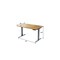 Homeroots 60" Adjustable Brown and Gray Stainless Steel Computer Desk 397746 - alternate 5