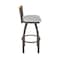 Holland Bar Stool Co Revelle 30in Swivel Bar Stool with Bronze Finish, Medium Back and Graph Alpine Seat 881 - alternate 10