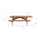 Homeroots Cedar Chest Solid Wood Outdoor Picnic Table Umbrella Hole 525030 - alternate 4
