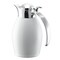 Service Ideas Nicollet Series 0.6-Liter Stainless Vacuum Insulated Carafe with Flip-Top Lid in Radiant White NIC06BSWH - alternate 3