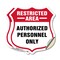 Signmission Restricted Area Shield Sign Authorized P, 4 inch X 4 inch, Vinyl Decal, 2PK SHI-D-2PACK-4-456 - alternate 1