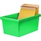 Storex Medium Classroom Storage Bin, Green 61485U06C - alternate 4