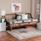 Baxton Studio Helio Mid-Century Modern Walnut Brown Finished Wood Twin Daybed 250-13550-ZORO - alternate 8