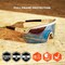 Ergodyne Matte Gray Frame High Contrast Ice Blue Mirror Lens Safety Glasses, AFAS Color Enhancing Mirror Lens AEGIR-AFAS-HCMI - alternate 9
