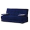 Homeroots 75" Blue Chenille Convertible Futon Sleeper Sofa And Toss Pillows With Storage 607202 - alternate 7