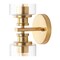 Jonathan Y Jules Edison 16.5" Cylinder 2-Light Iron/Seeded Glass Farmhouse Contemporary LED Wall Sconce, Brass G JYL7577E - alternate 12