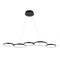 Jonathan Y Roman 40.75" 5-Light Bohemian Coastal Iron Linear Integrated LED Pendant, Black JYL7101A - alternate 1