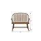 Homeroots 44in Oak Solid Wood Bench 733252 - alternate 6