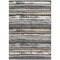 Homeroots 5' X 8' Charcoal Beige And Brown Striped Washable Indoor Outdoor Area Rug 598873 - alternate 9