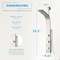 Anzzi Cici Series 39 in, 2-Jetted Shower Tower with Heavy Rain Shower and Body Jets SP-AZ081BN - alternate 7