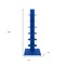 Homeroots 38" Blue Metal Six Shelf Modern Tower Bookcase 654137 - alternate 5