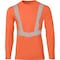 Ironwear Elastex Class 2 Long Sleeve Hi Vis T-Shirt with GeoFlect Tape, Orange, 4X-Large 7142-O-4XL - alternate 1