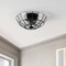 Jonathan Y Theo 15.5" 2-Light Farmhouse Rustic Iron/Glass LED Semi Flush Mount, Oil Rubbed Bronze/Clear JYL9928A - alternate 10
